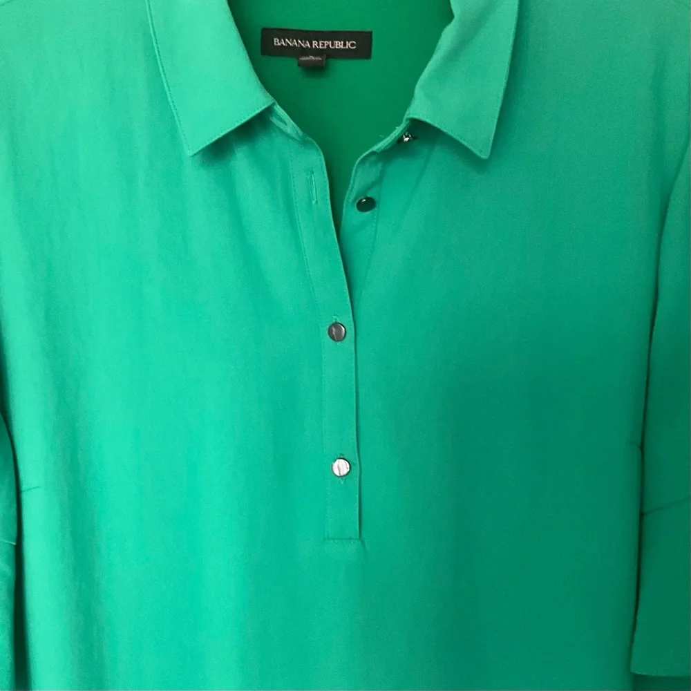 💝 Banana Republic Collared Flutter Sleeve Polo Dress - Picture 13 of 14